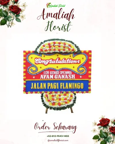 Bunga Papan Congratulation di Tugu Utara